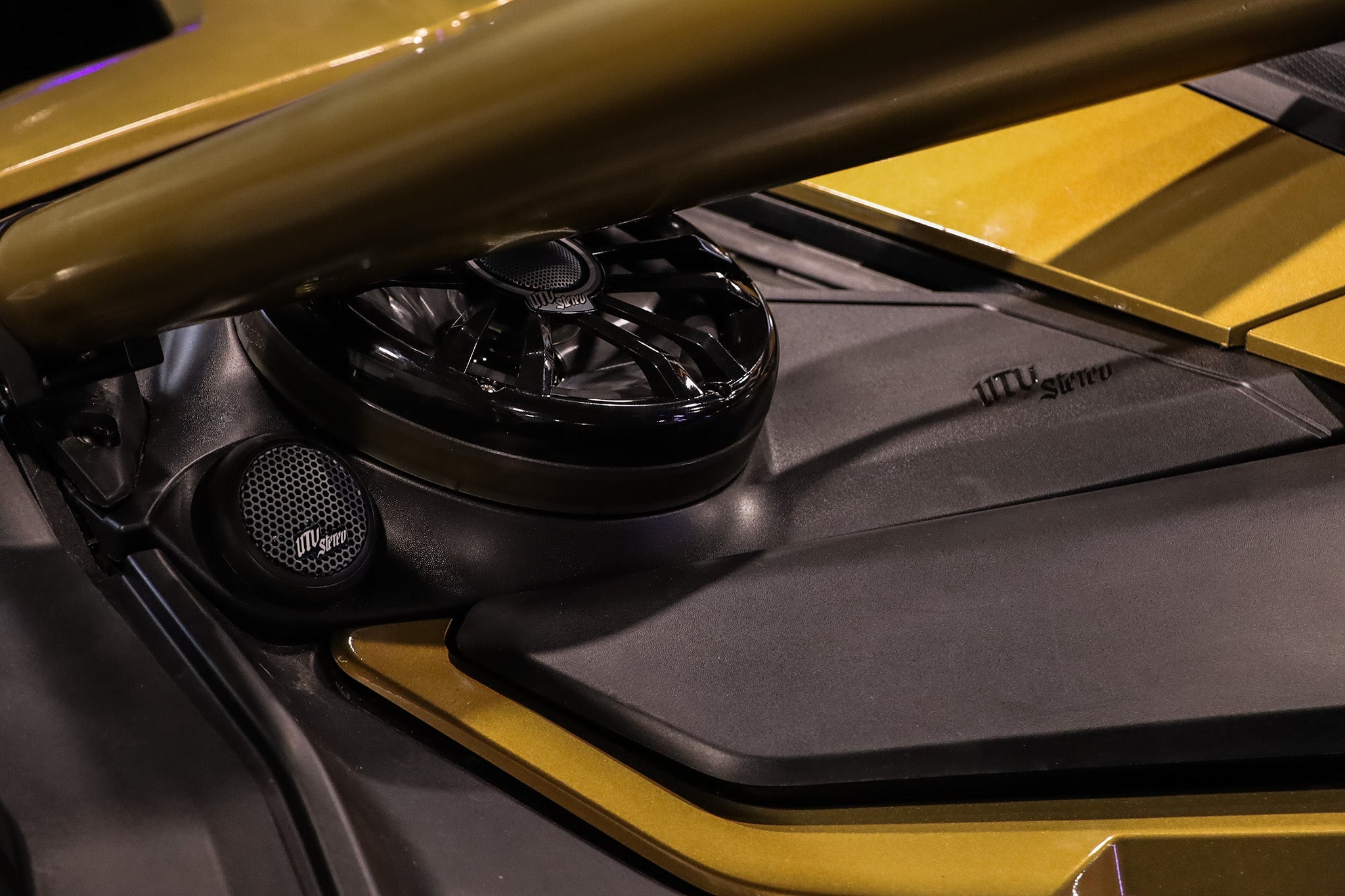 Photo of Can-Am® Maverick R 6.5" Dash Panel Speaker Mounts | UTVS-R-DP65 by UTV Stereo - Premium Can Am X3 Dash Speaker Mount Panel for UTVs / Side by Sides