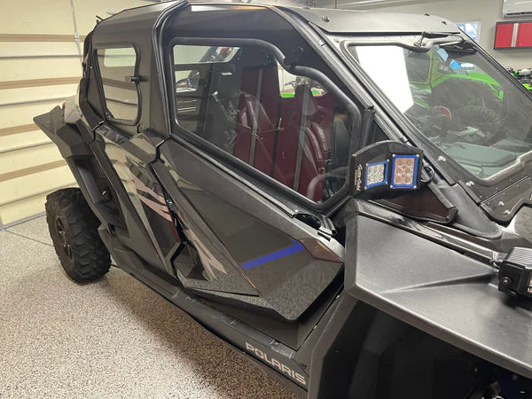 Photo of Polaris RZR PRO XP 4-Seat Cab Enclosure "THE VAULT" Upper Side Doors & Panels (Patent Pending) (2019+) by Dirt Warrior Accessories - Premium Cab Enclosures for UTVs / Side by Sides