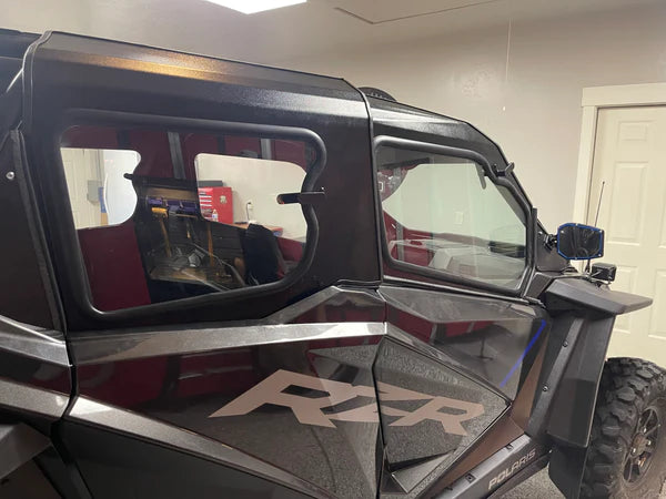 Photo of Polaris RZR PRO XP 4-Seat Cab Enclosure "THE VAULT" Upper Side Doors & Panels (Patent Pending) (2019+) by Dirt Warrior Accessories - Premium Cab Enclosures for UTVs / Side by Sides