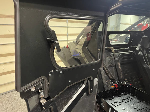 Photo of Polaris RZR PRO XP 4-Seat Cab Enclosure "THE VAULT" Upper Side Doors & Panels (Patent Pending) (2019+) by Dirt Warrior Accessories - Premium Cab Enclosures for UTVs / Side by Sides