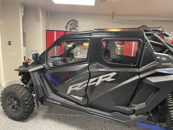 Photo of Polaris RZR PRO XP 4-Seat Cab Enclosure "THE VAULT" Upper Side Doors & Panels (Patent Pending) (2019+) by Dirt Warrior Accessories - Premium Cab Enclosures for UTVs / Side by Sides