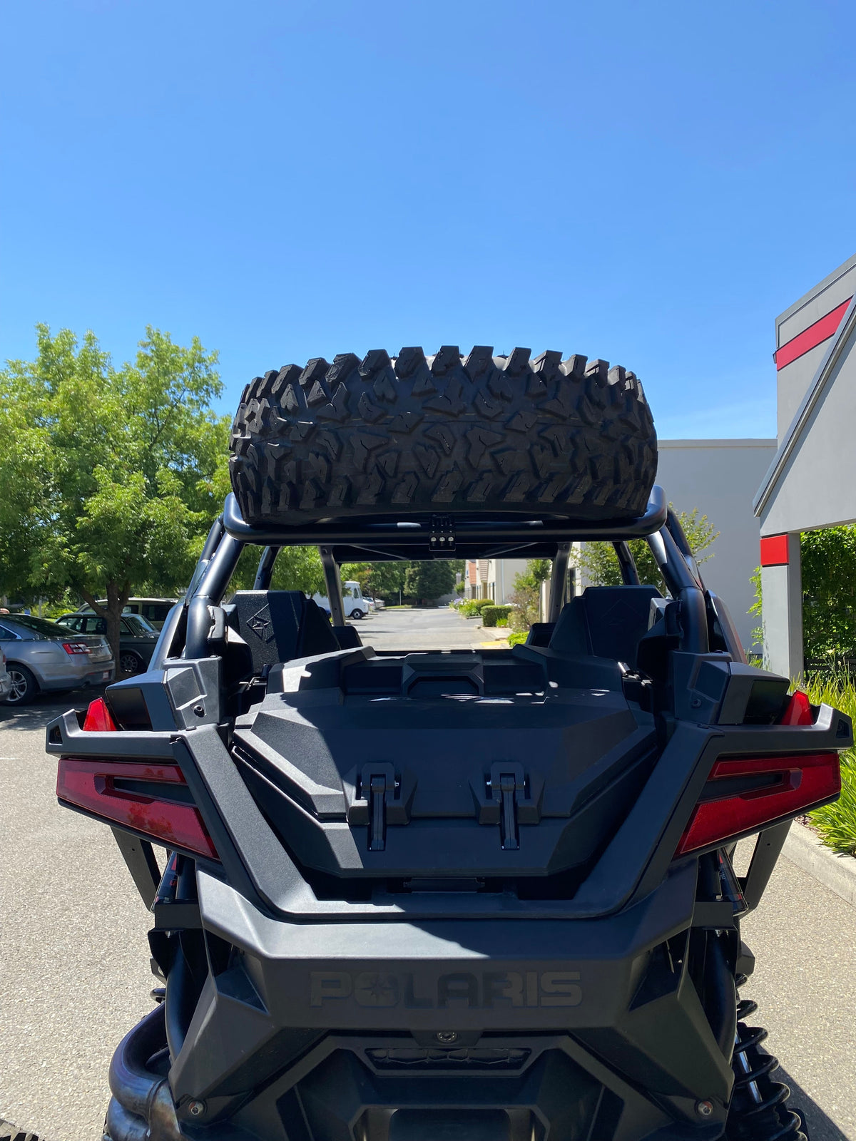 Photo of Polaris RZR Pro R 4 Dual Clamp Spare Tire Mount by Factory UTV - Premium Spare Tire Mounts for UTVs / Side by Sides