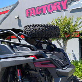 Photo of Polaris RZR Pro R Dual Clamp Spare Tire Mount by Factory UTV - Premium Spare Tire Mounts for UTVs / Side by Sides