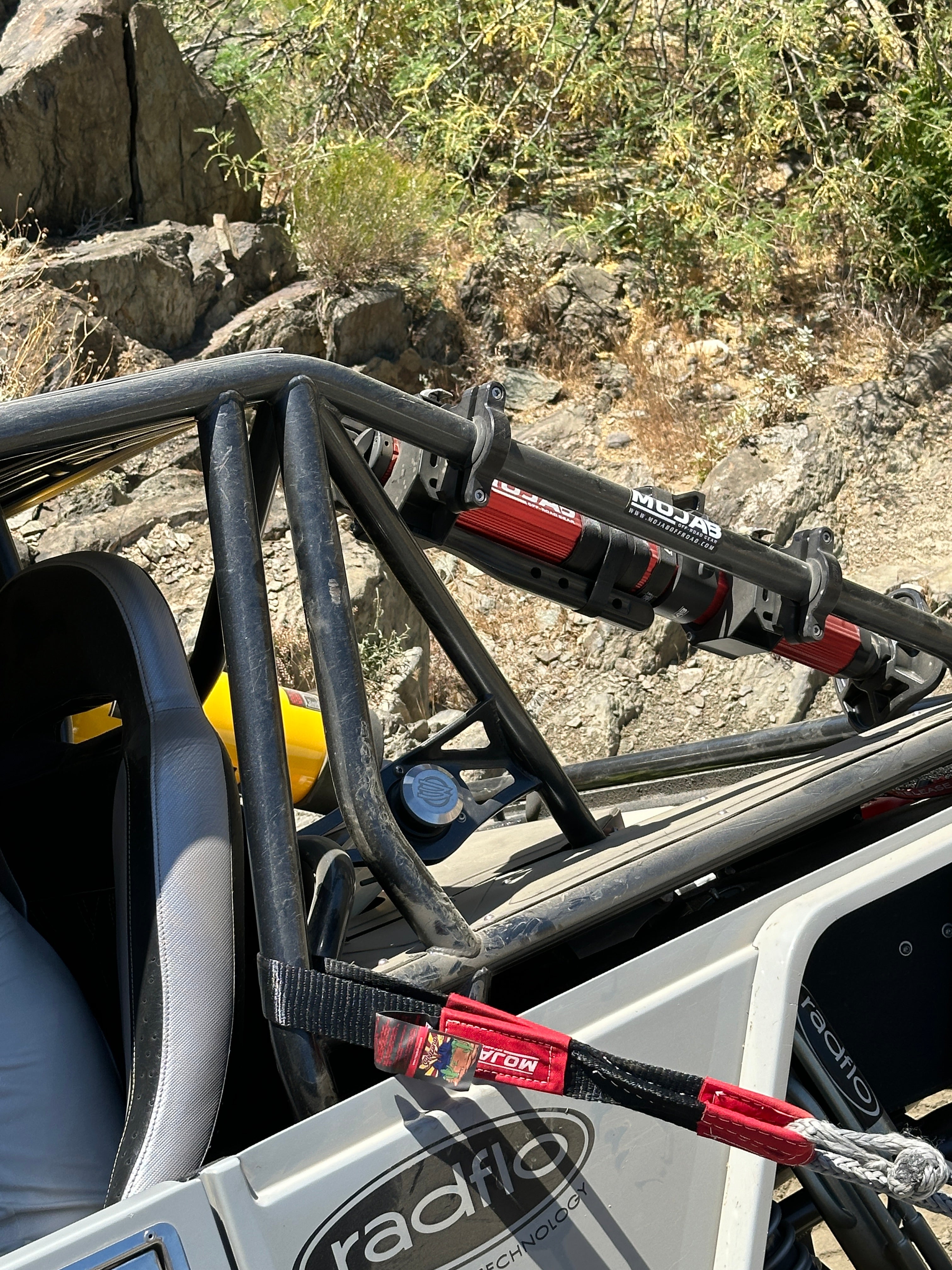 Photo of 2''x4' Short Strap / Winch Strap (Lifetime Warranty) by MOJAB OFFROAD - Premium Tow Strap for UTVs / Side by Sides