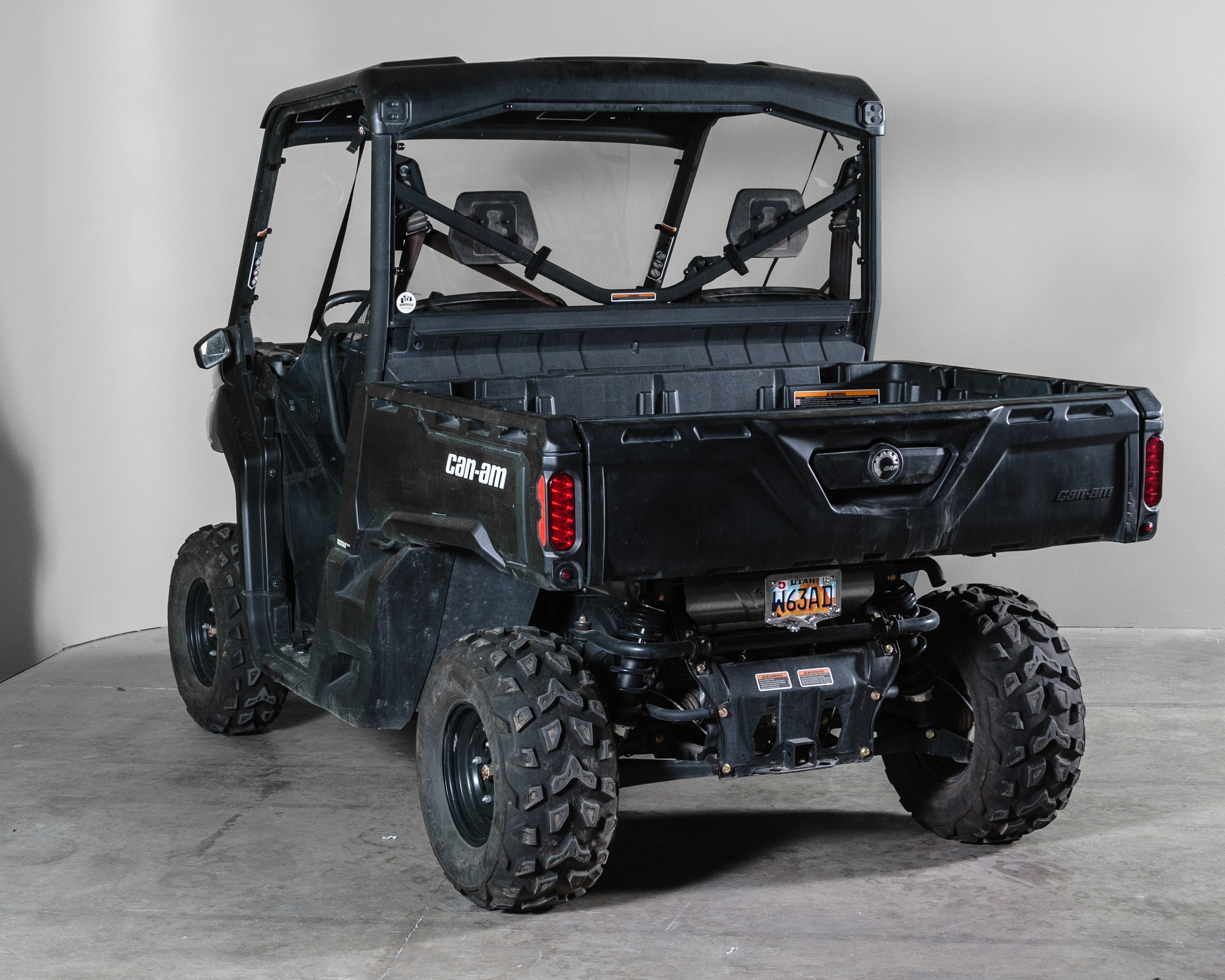 Photo of CAN-AM DEFENDER WITH PRO FIT FRAME REAR UTV WINDSHIELD (TK00476 & TK00477) by TerraRider UTV Windshields & Accessories - Premium for UTVs / Side by Sides
