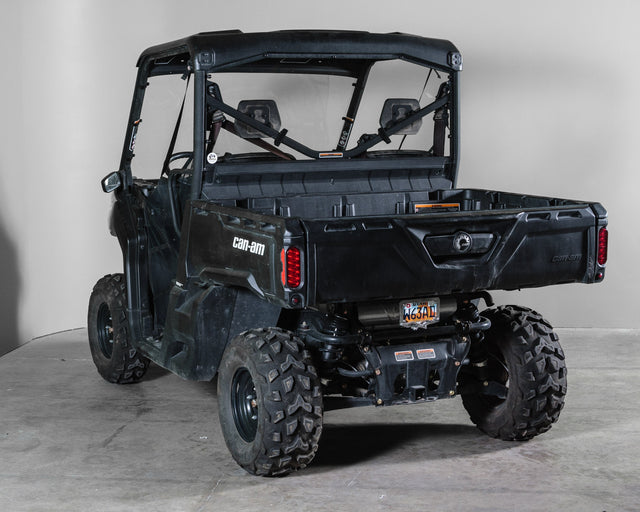 Photo of CAN-AM DEFENDER WITH PRO FIT FRAME REAR UTV WINDSHIELD (TK00476 & TK00477) by TerraRider UTV Windshields & Accessories - Premium for UTVs / Side by Sides