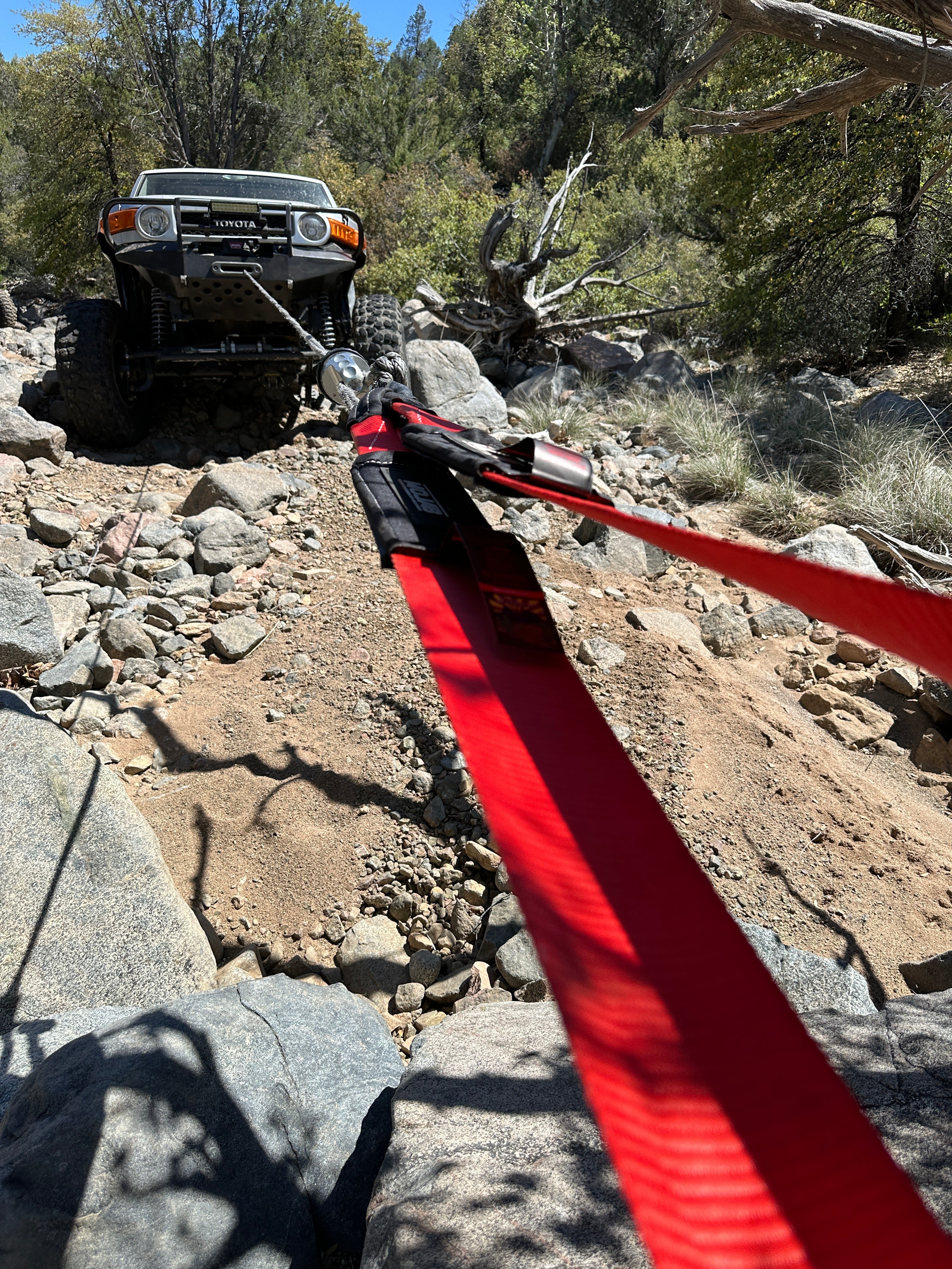 Photo of 4''x10' Tree Saver Strap / Tow Strap / Winch Strap (Lifetime Warranty) by MOJAB OFFROAD - Premium Tow Strap for UTVs / Side by Sides