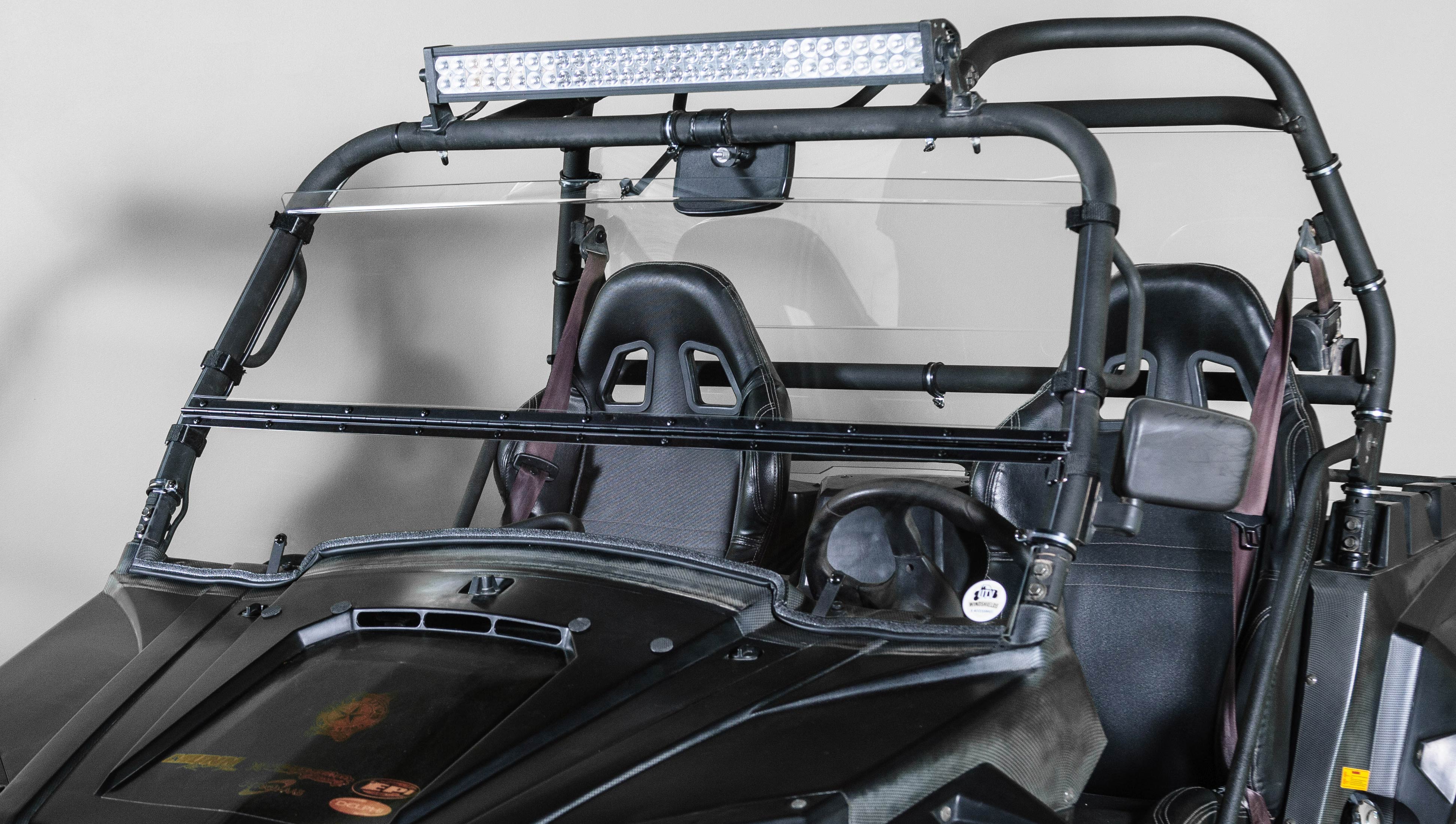 Photo of TK00713 ODES RAIDER TILTING UTV WINDSHIELD - SCRATCH RESISTANT 1/4” - FOR SOFT OR NO TOP by TerraRider UTV Windshields & Accessories - Premium for UTVs / Side by Sides