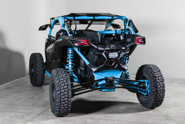 Photo of TK00497 CAN-AM MAVERICK X3 (WORKS WITH AND WITHOUT INTRUSION BARS) REAR UTV WINDSHIELD 3/16" Scratch Resistant - SCRATCH RESISTANT 3/16” by TerraRider UTV Windshields & Accessories - Premium for UTVs / Side by Sides