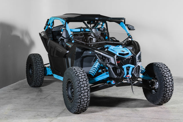Photo of TK00494 CAN-AM MAVERICK X3 (WORKS WITH INTRUSION BARS) HALF UTV WINDSHIELD - SCRATCH RESISTANT 1/4” by TerraRider UTV Windshields & Accessories - Premium for UTVs / Side by Sides