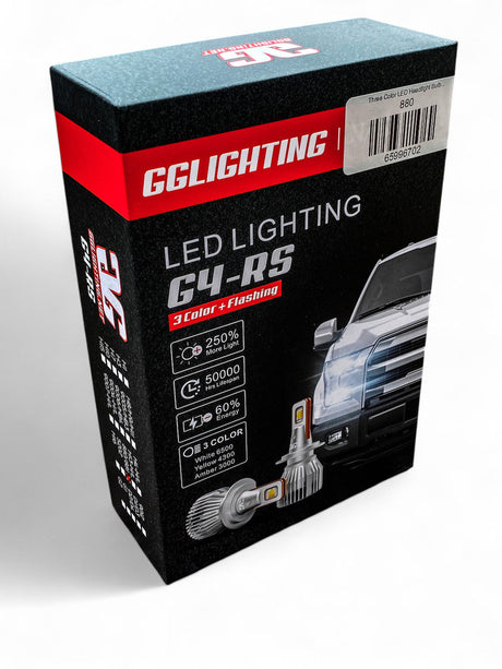 Photo of G4-RS 3 Color LED Headlight Bulbs White/Yellow/Amber by GGLighting - Premium for UTVs / Side by Sides