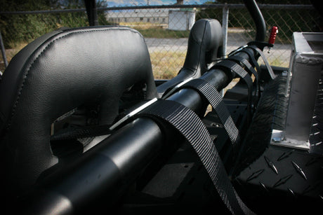 Photo of Rear Bench Seat W Harnesses for RZR 4 1000/900 (2014-2023) by UTV Mountain Accessories - Premium Seats & Accessories for UTVs / Side by Sides