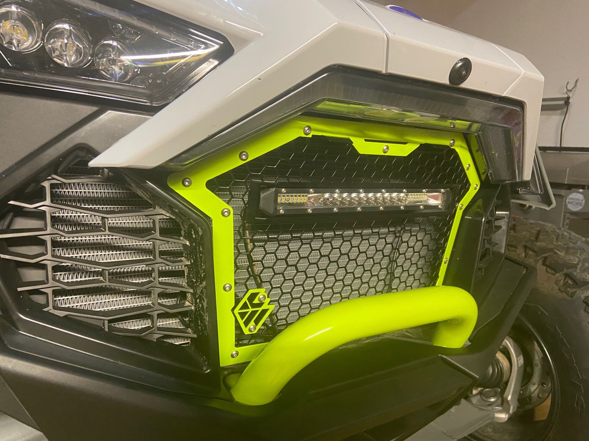 Photo of PRO Grille WITH Lightbar by L&W Fab - Premium Accessories for UTVs / Side by Sides