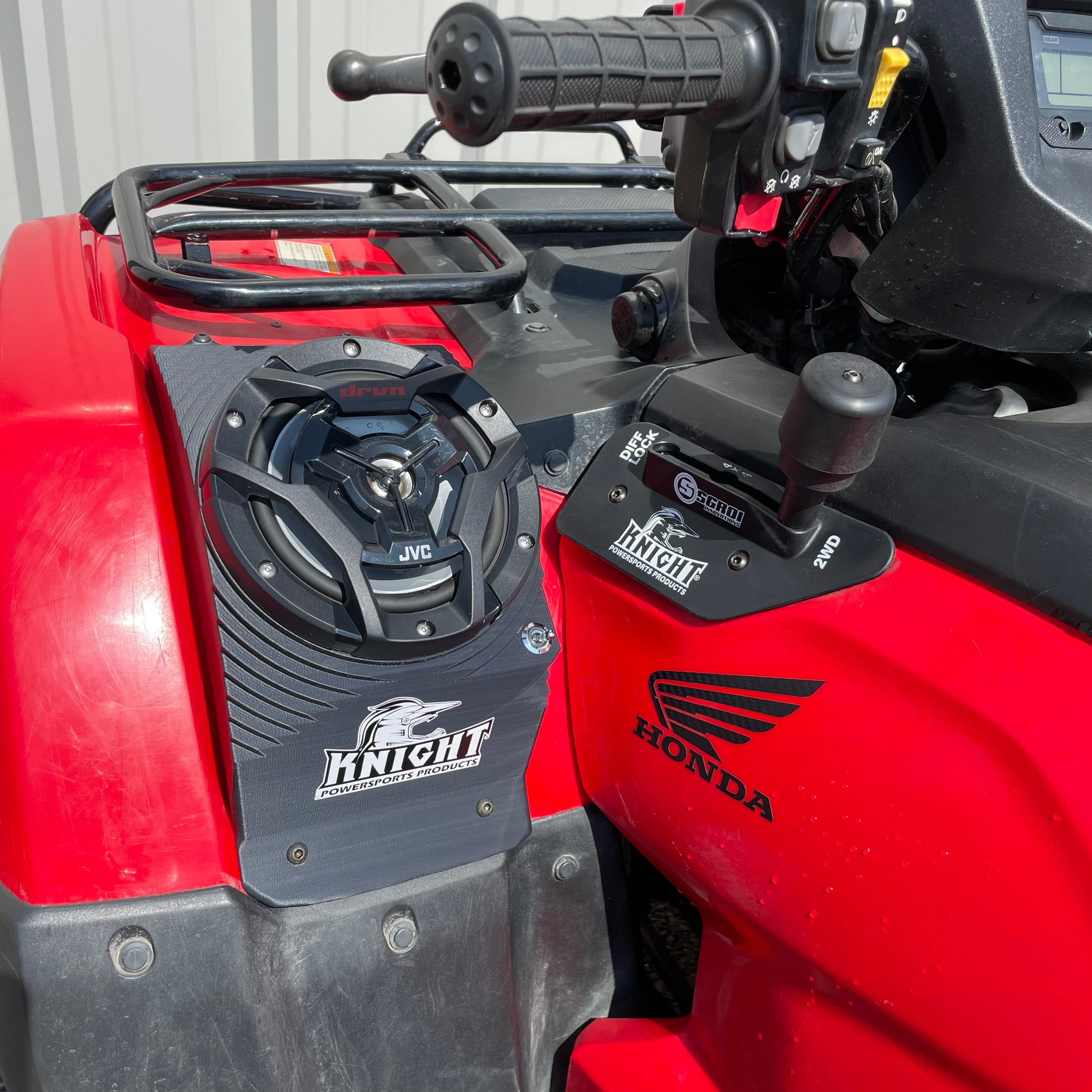 Photo of 2014+ Honda Foreman and Rubicon 420/500/520 Fender Speaker Housings Only by Knight ATV - Premium Audio for UTVs / Side by Sides