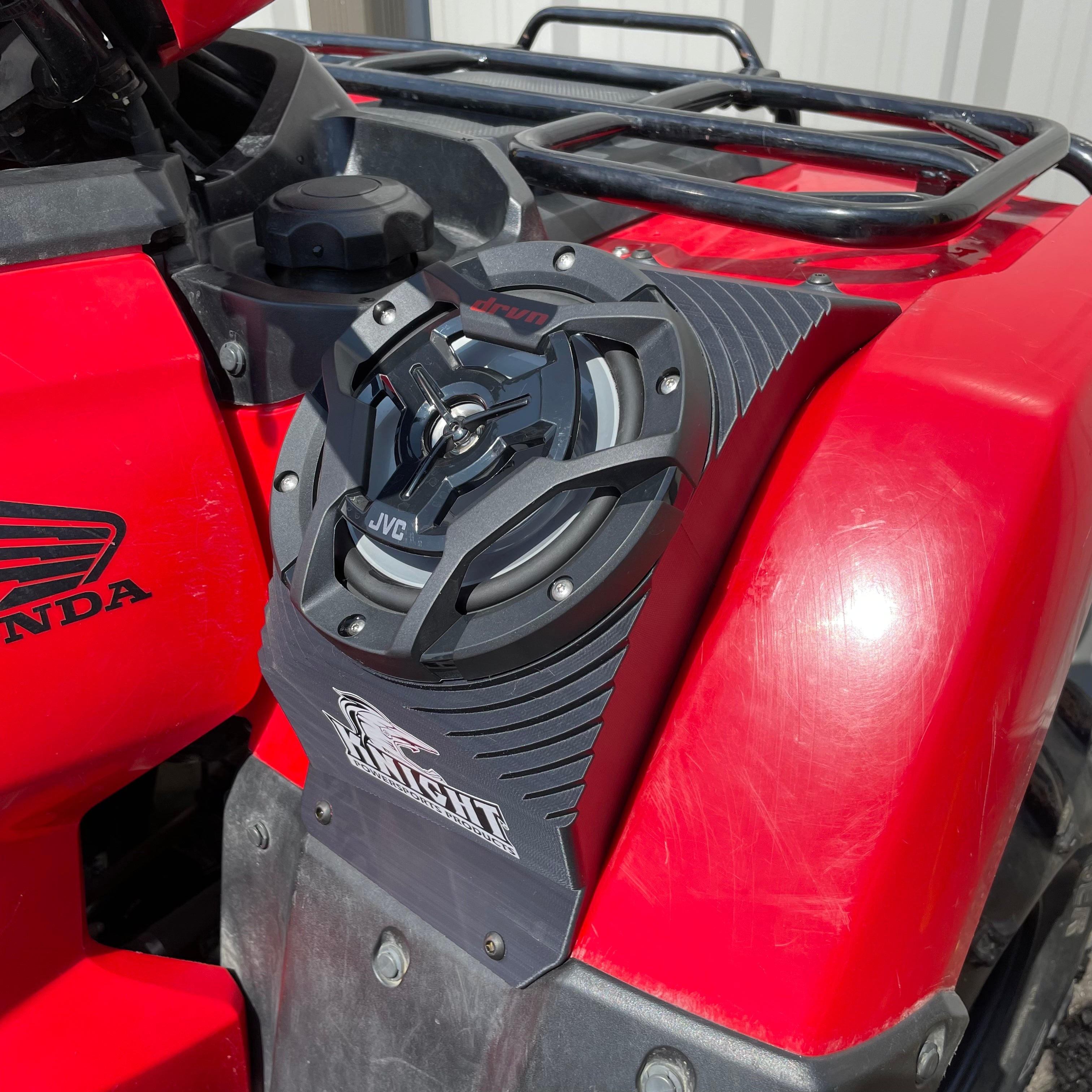 Photo of 2014+ Honda Foreman and Rubicon 420/500/520 Fender Speaker Housings Only by Knight ATV - Premium Audio for UTVs / Side by Sides