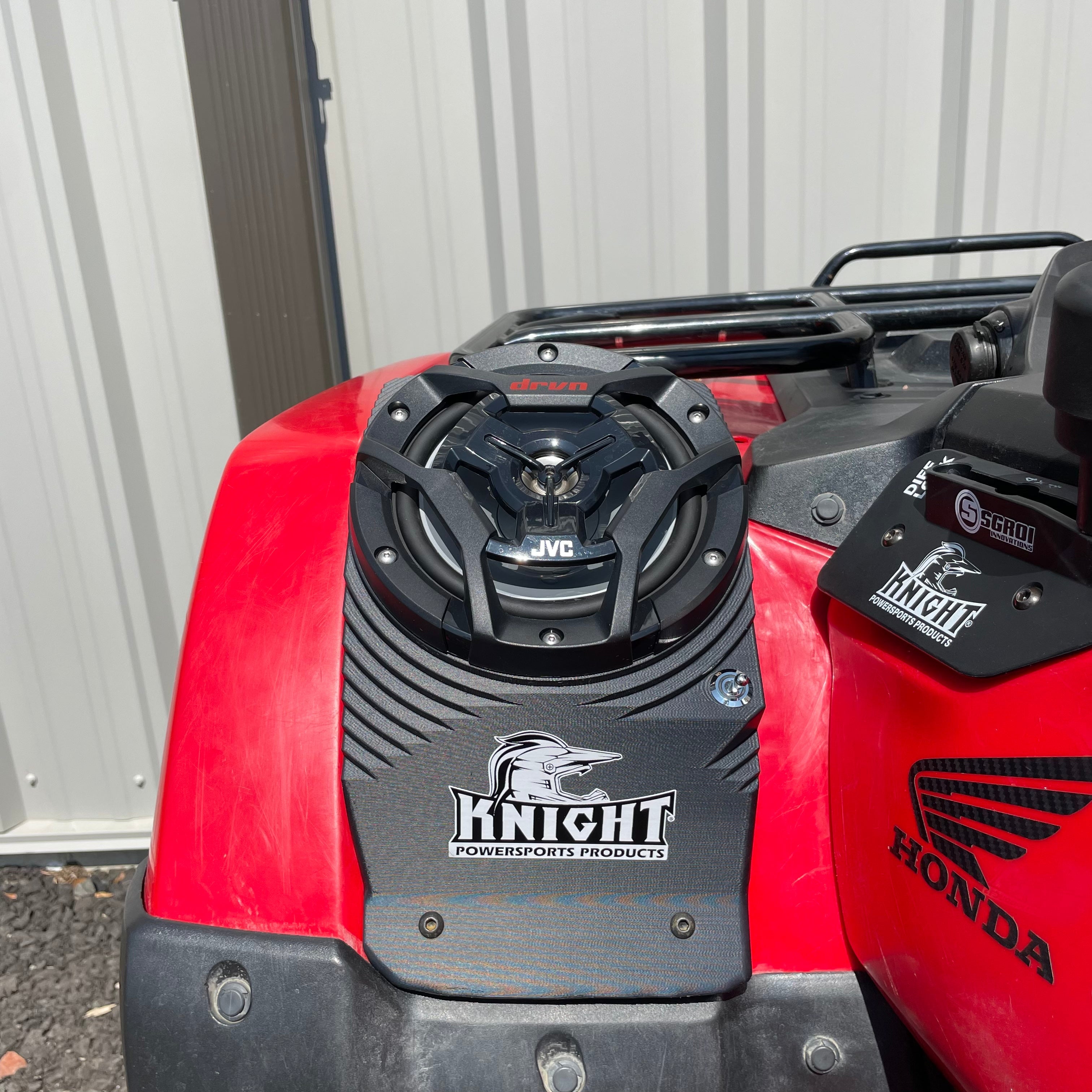 Photo of 2014+ Honda Foreman and Rubicon 420/500/520 Fender Speaker Housings Only by Knight ATV - Premium Audio for UTVs / Side by Sides