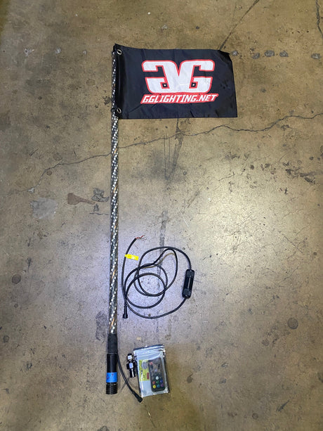 Photo of Factory Refurbished 4' LED Whip #6 by GGLighting - Premium for UTVs / Side by Sides