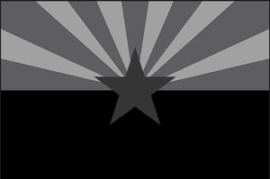 Double Sided Grommet Black AZ Flag 12”x18”