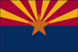 Double Sided Grommet Arizona Flag 12”x18”