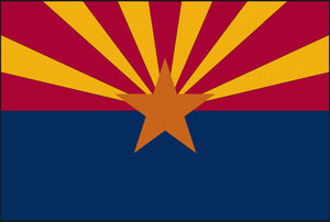 Double Sided Grommet Arizona Flag 12”x18”