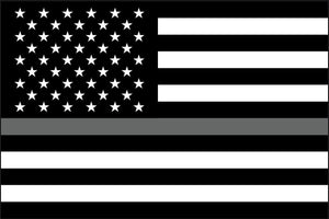 Thin Gray Line FLAG 12"x18" Double Sided Grommet Flag