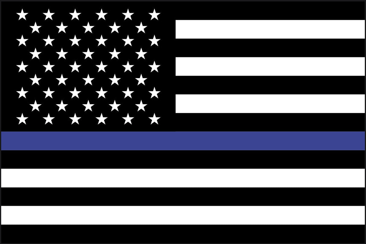 Thin Blue Line Double Sided Grommet Flag 12”x18”