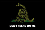 Don’t Tread on Me Black Yellow Double Sided Grommet Flag 12”x18”