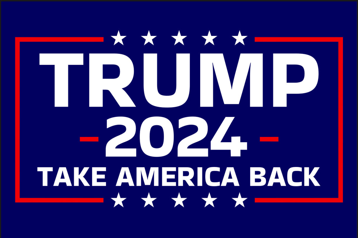 2’x3’ Double Grommet Trump 2024 Flag