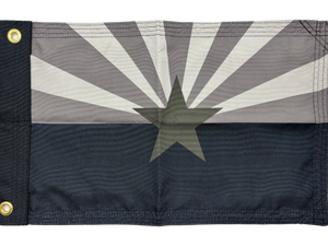 Double Sided Grommet Black AZ Flag 12”x18”