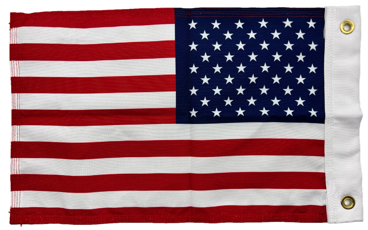 Double Sided Grommet American USA Flag 12”x18”