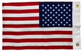 Double Sided Grommet American USA Flag 12”x18”