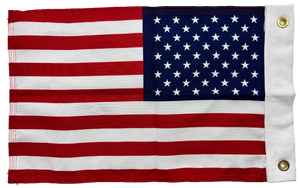 Double Sided Grommet American USA Flag 12”x18”