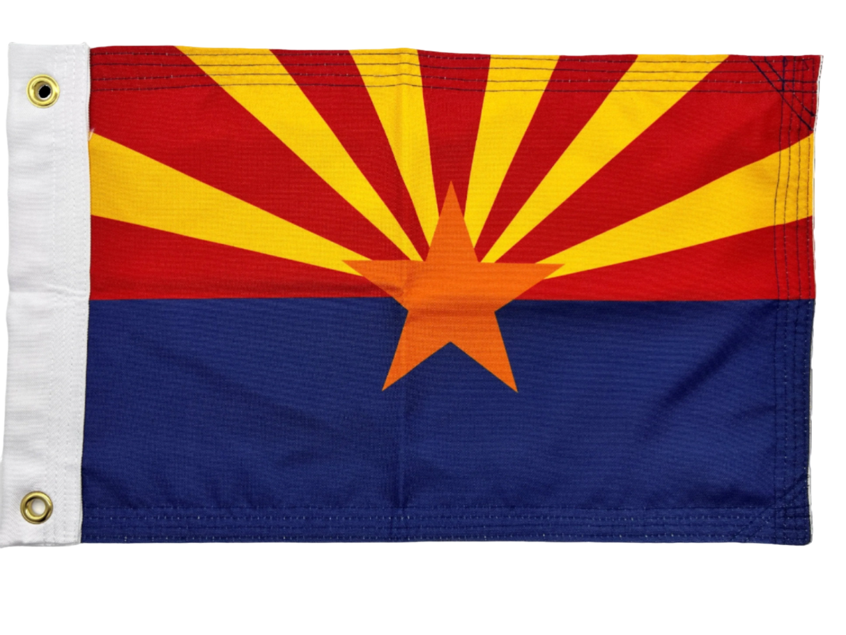 Double Sided Grommet Arizona Flag 12”x18”