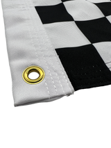 Double Sided Grommet Checkered Flag 12”x18”