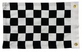 Double Sided Grommet Checkered Flag 12”x18”