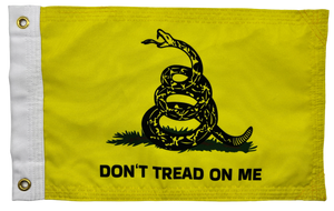 Don’t Tread on Me Yellow Double Sided Grommet Flag 12”x18”