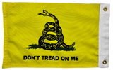 Don’t Tread on Me Yellow Double Sided Grommet Flag 12”x18”