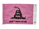 Don’t Tread on Me Pink Double Sided Grommet Flag 12”x18”