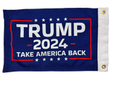 2024 Trump Double Sided Grommet Flag 12”x18”