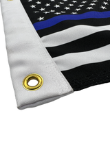 Thin Blue Line Double Sided Grommet Flag 12”x18”