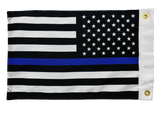 Thin Blue Line Double Sided Grommet Flag 12”x18”