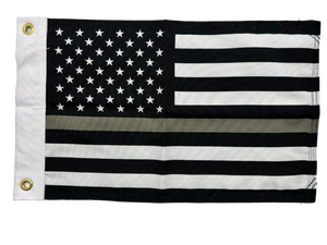 Thin Gray Line FLAG 12"x18" Double Sided Grommet Flag