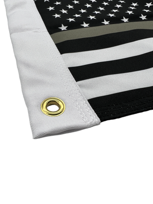 Thin Gray Line FLAG 12"x18" Double Sided Grommet Flag