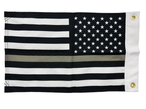 Thin Gray Line FLAG 12"x18" Double Sided Grommet Flag