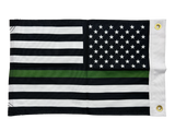 Thin Green Line FLAG 12"x18" Double Sided Grommet Flag