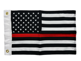 Thin Red Line Double Sided Grommet Flag 12”x18”