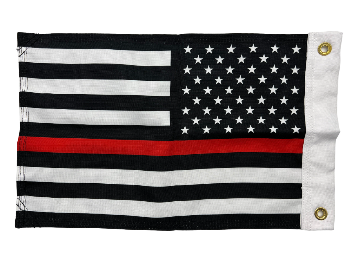 Thin Red Line Double Sided Grommet Flag 12”x18”