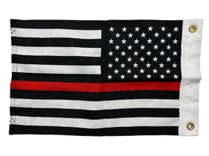 Thin Red Line Double Sided Grommet Flag 12”x18”