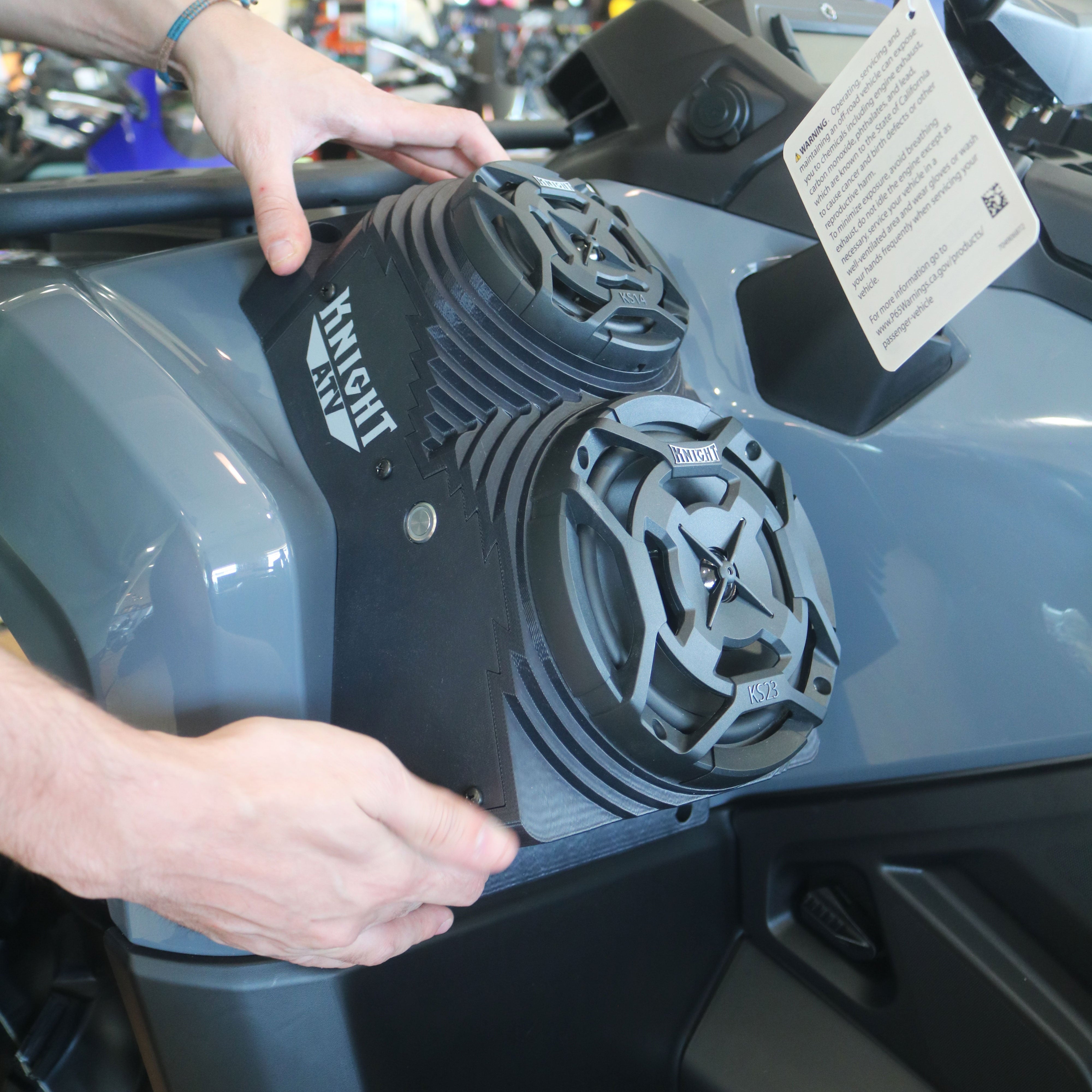 Photo of Can Am Outlander (12–25) Bluetooth LED Double ATV Surround Sound System by Knight ATV - Premium Power Sports for UTVs / Side by Sides