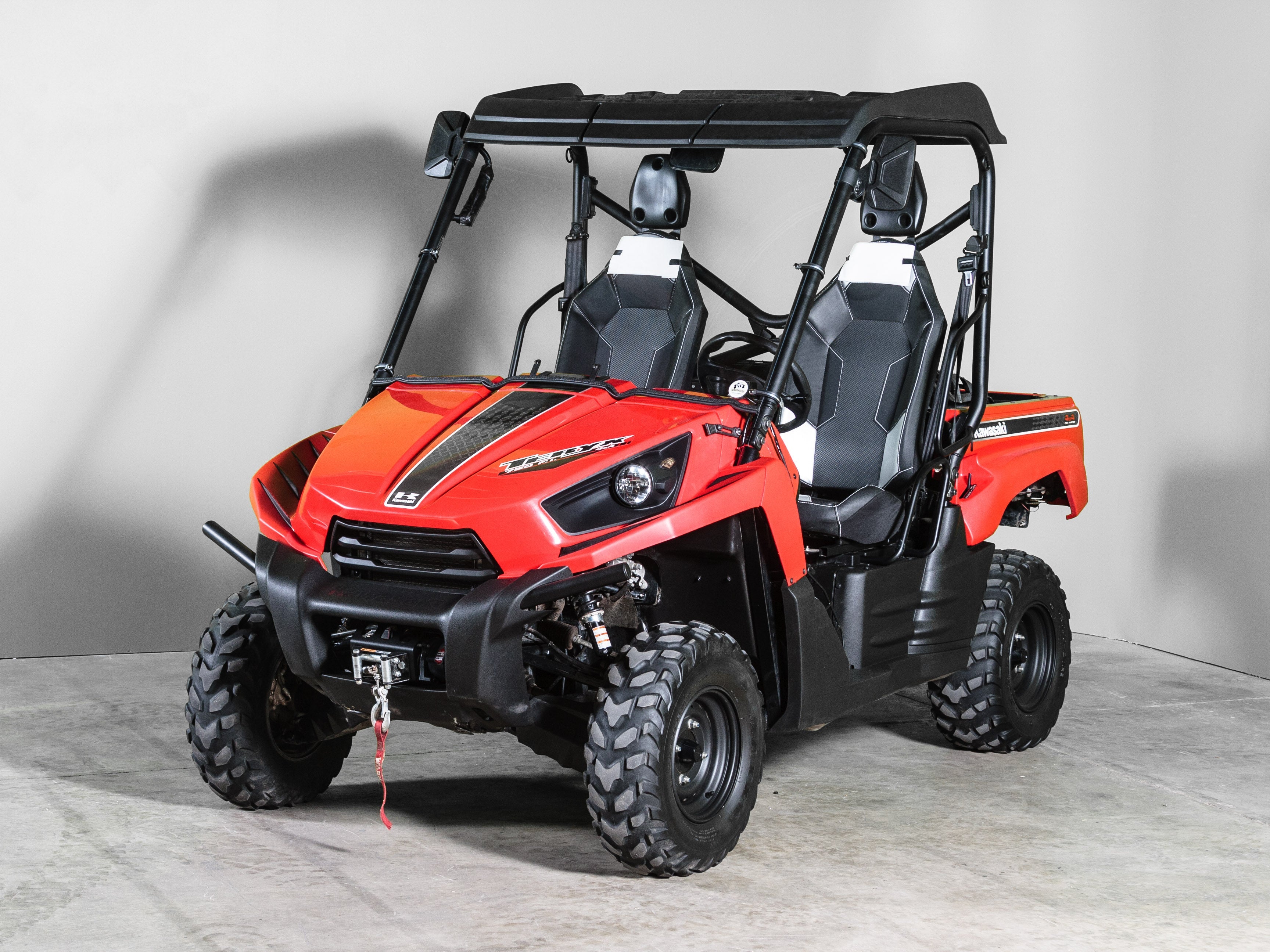 Photo of TK00891 2010-2013 KAWASAKI TERYX 2 SEATER FULL UTV WINDSHIELD - SCRATCH RESISTANT 1/4” by TerraRider UTV Windshields & Accessories - Premium for UTVs / Side by Sides